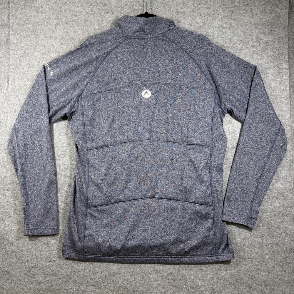 OROS Halftime Pullover Mens L Gray Quarter Zip Insulated Thumbholes Outdoor